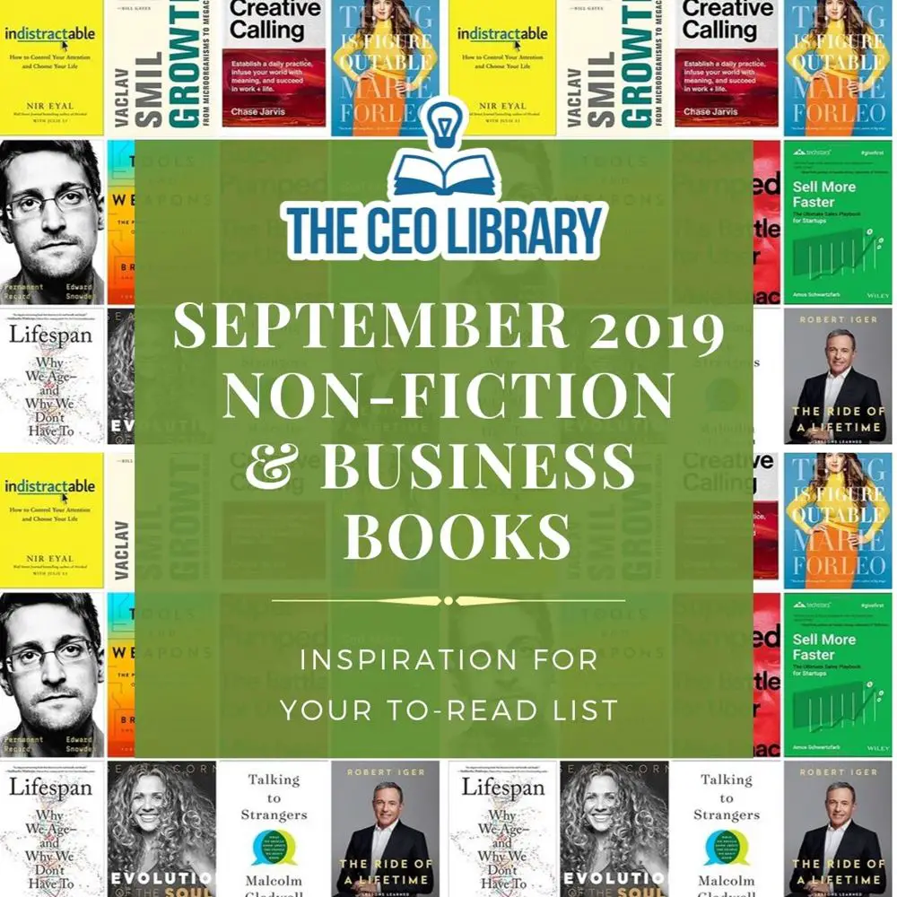 New nonfiction books just released (September 2019) The CEO Library