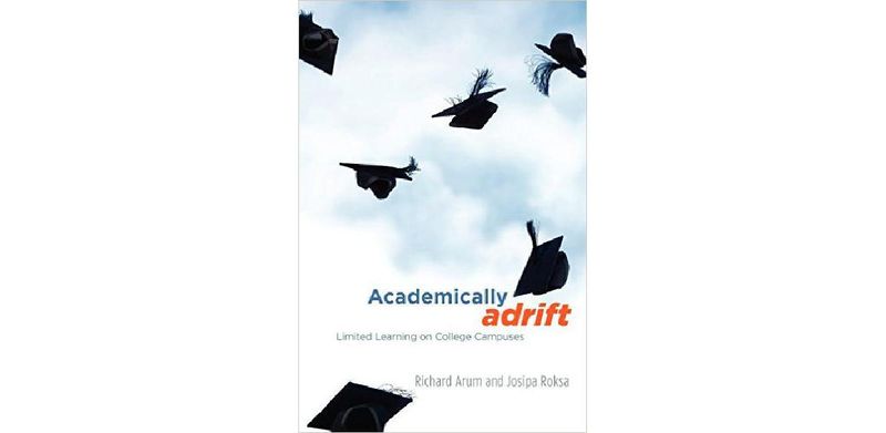 Academically Adrift: Limited Learning on College Campuses - cover