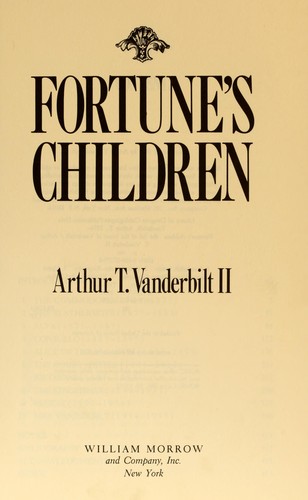 Fortune's Children: The Fall of the House of Vanderbilt - cover