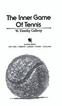 The Inner Game of Tennis - cover